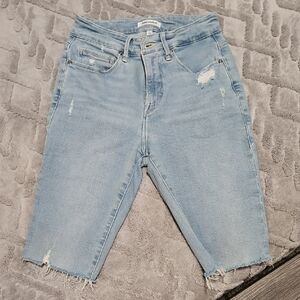 Good American Bermuda Jean Shorts - Size 2 Or 26.
